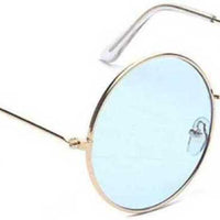 Unisex Blue Round Sunglass