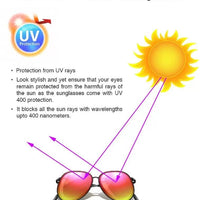 UV Protection Round Sunglasses (55 Blue)