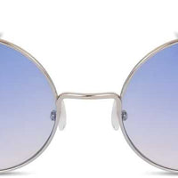UV Protection Round Sunglasses (55 Blue)