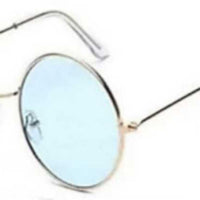 Unisex Blue Round Sunglass