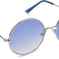 UV Protection Round Sunglasses (55 Blue)