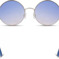 UV Protection Round Sunglasses (55 Blue)