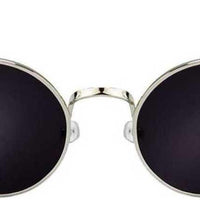 Unisex Black Round Sunglass