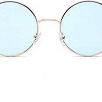 Unisex Blue Round Sunglass