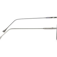 Unisex Blue Silver Retro Square Sunglass